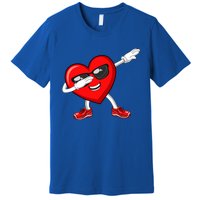 Funny Valentines Day Dabbing Heart Love Dab Dance Funny Gift Premium T-Shirt