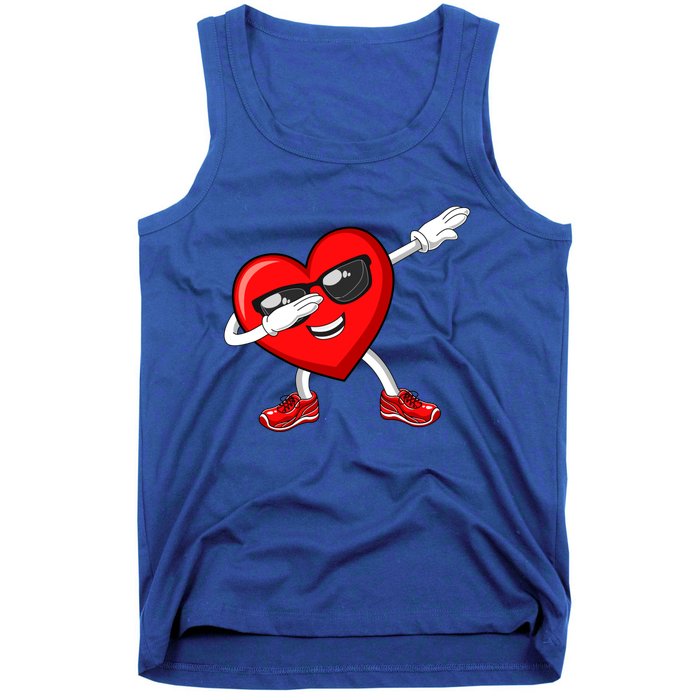 Funny Valentines Day Dabbing Heart Love Dab Dance Funny Gift Tank Top