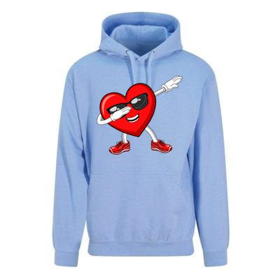 Funny Valentines Day Dabbing Heart Love Dab Dance Funny Gift Unisex Surf Hoodie