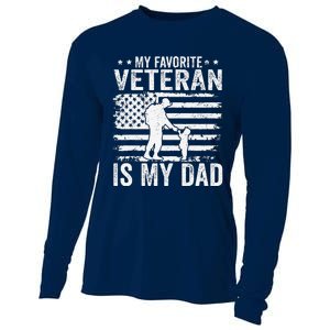 Father Veterans Day My Favorite Veteran Is My Dad Love Cooling Performance Long Sleeve Crew