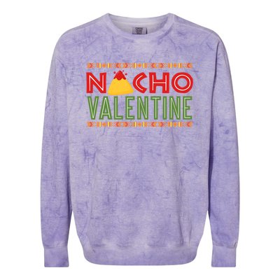 Funny Valentines Day Food Pun Mexican Gift Gift Colorblast Crewneck Sweatshirt