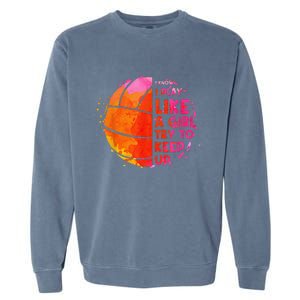 Funny Volleyball Design For  Girls Volleyball Player Garment-Dyed Sweatshirt