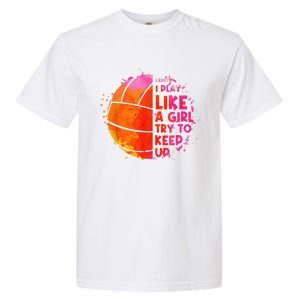 Funny Volleyball Design For  Girls Volleyball Player Garment-Dyed Heavyweight T-Shirt