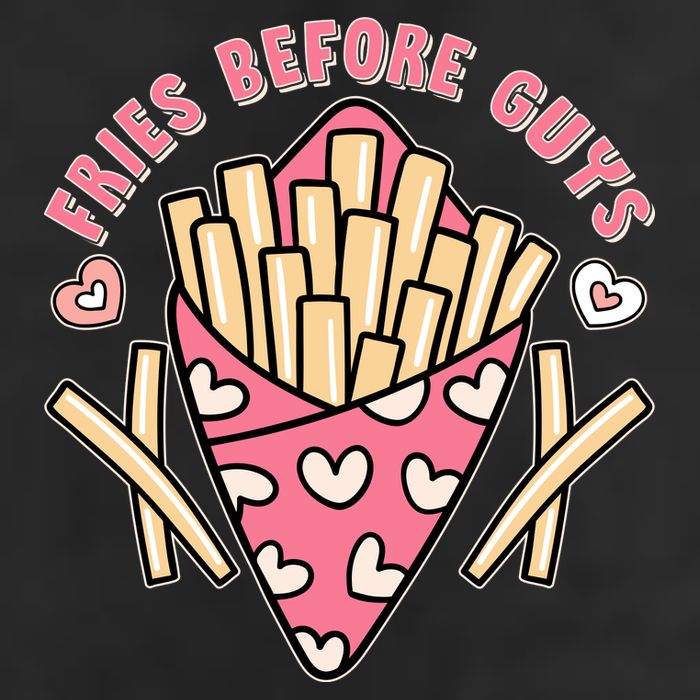 Funny Valentines Day Fries Before Guys French Fries Lover Adult Drive Performance Visor