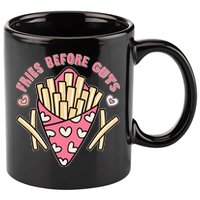 Funny Valentines Day Fries Before Guys French Fries Lover 11oz C Handle Ceramic Mug