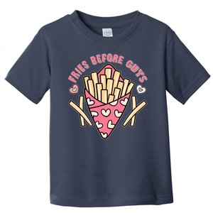 Funny Valentines Day Fries Before Guys French Fries Lover Toddler T-Shirt