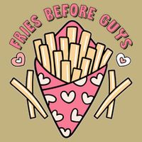 Funny Valentines Day Fries Before Guys French Fries Lover Cooling Performance Crew T-Shirt
