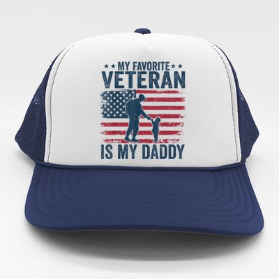 Father Veterans Day My Favorite Veteran Is My Daddy Trucker Hat