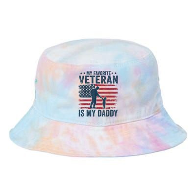 Father Veterans Day My Favorite Veteran Is My Daddy Tie Dye Newport Bucket Hat