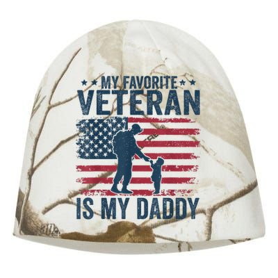 Father Veterans Day My Favorite Veteran Is My Daddy Kati - Camo Knit Beanie