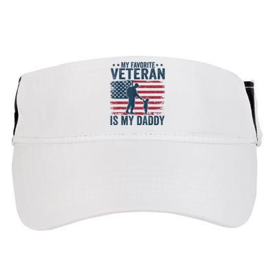 Father Veterans Day My Favorite Veteran Is My Daddy Adult Drive Performance Visor