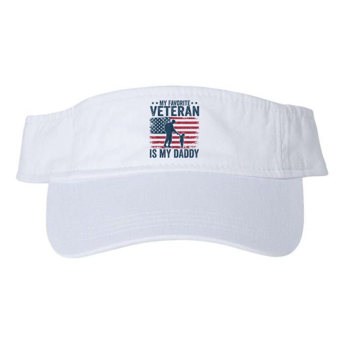 Father Veterans Day My Favorite Veteran Is My Daddy Valucap Bio-Washed Visor