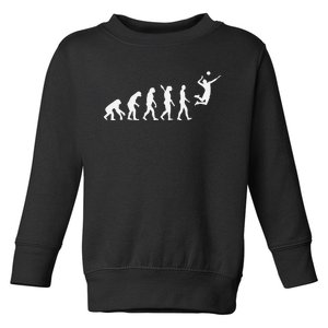 Funny Volleyball Design Ball Sports Athletes Toddler Sweatshirt