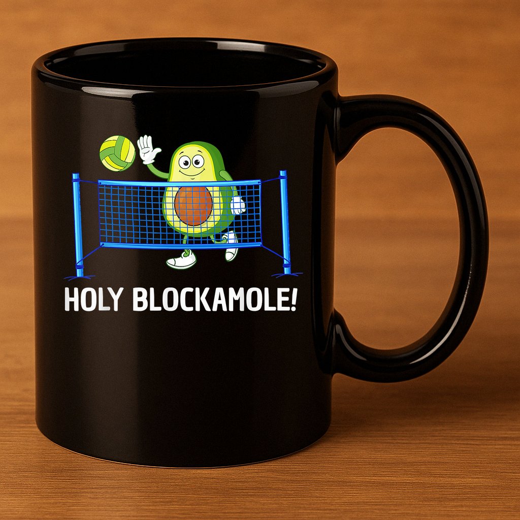 Funny Volleyball Design Volleyball Players 11oz C Handle Ceramic Mug