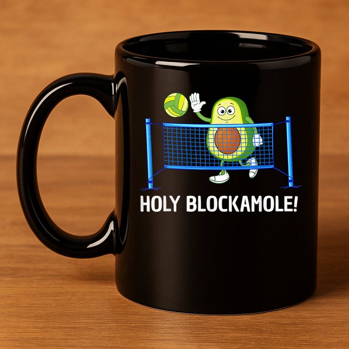 Funny Volleyball Design Volleyball Players 11oz C Handle Ceramic Mug
