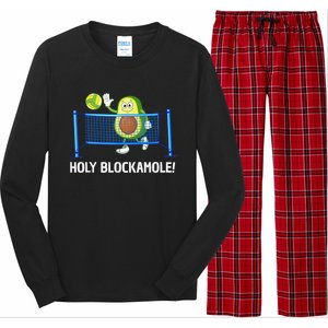 Funny Volleyball Design Volleyball Players Long Sleeve Pajama Set