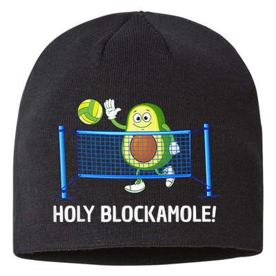 Funny Volleyball Design Volleyball Players Sustainable Beanie