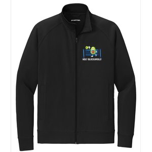 Funny Volleyball Design Volleyball Players Stretch Full-Zip Cadet Jacket