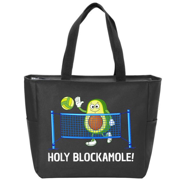 Funny Volleyball Design Volleyball Players Zip Tote Bag