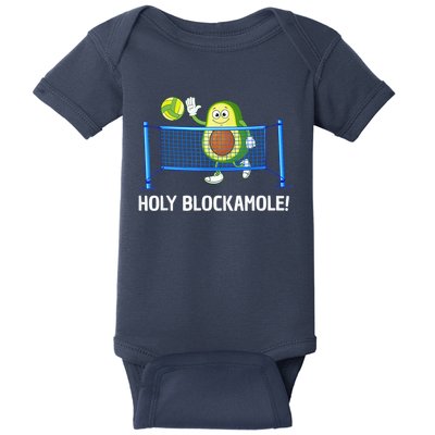 Funny Volleyball Design Volleyball Players Baby Bodysuit