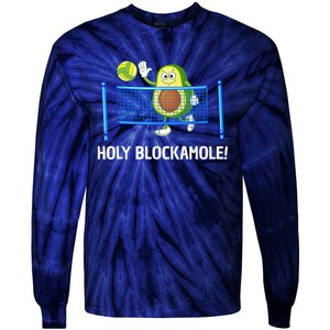 Funny Volleyball Design Volleyball Players Tie-Dye Long Sleeve Shirt