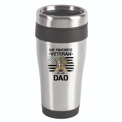 Father Veterans Day My Favorite Veteran Is My Dad For 16oz Travel Tumbler