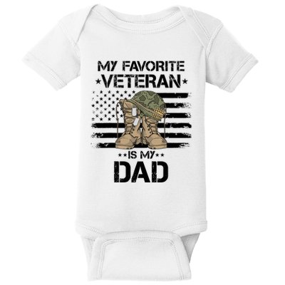 Father Veterans Day My Favorite Veteran Is My Dad For Baby Bodysuit