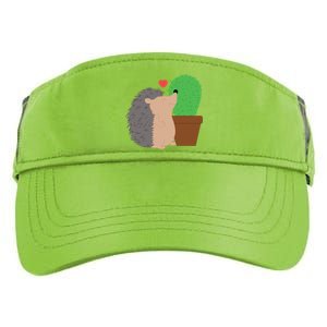 Funny Valentine's Day Gift Hedgehog And Cactus Love Gift Adult Drive Performance Visor