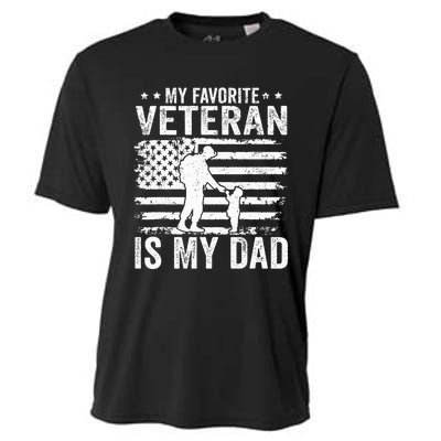 Father Veterans Day My Favorite Veteran Is My Dad Cooling Performance Crew T-Shirt