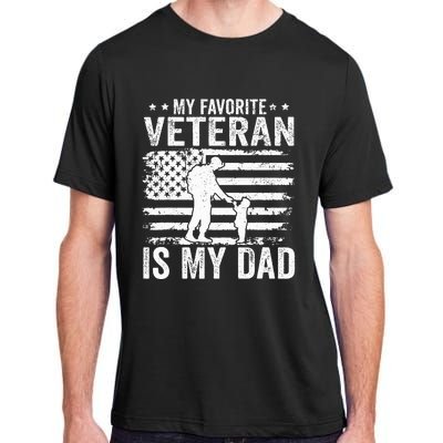 Father Veterans Day My Favorite Veteran Is My Dad Adult ChromaSoft Performance T-Shirt