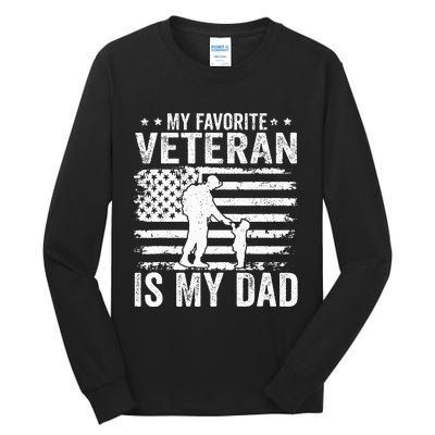 Father Veterans Day My Favorite Veteran Is My Dad Tall Long Sleeve T-Shirt