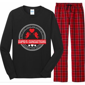 Funny Valentine's Day Love Potions Cupid's Brewing Co Gift Long Sleeve Pajama Set