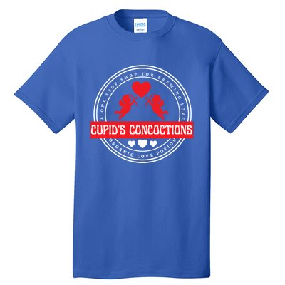 Funny Valentine's Day Love Potions Cupid's Brewing Co Gift Tall T-Shirt