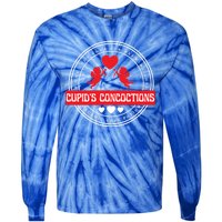 Funny Valentine's Day Love Potions Cupid's Brewing Co Gift Tie-Dye Long Sleeve Shirt