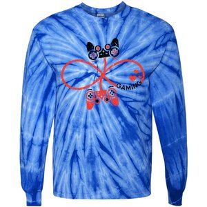 Funny Valentine's Day Gamer Cute Gift Tie-Dye Long Sleeve Shirt