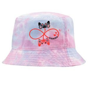 Funny Valentine's Day Gamer Cute Gift Tie-Dyed Bucket Hat