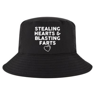 Funny ValentineS Day Stealing Hearts And Blasting Farts Cool Comfort Performance Bucket Hat