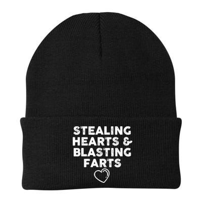 Funny ValentineS Day Stealing Hearts And Blasting Farts Beanie