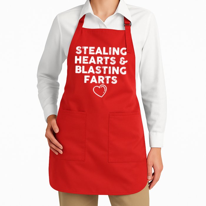 Funny ValentineS Day Stealing Hearts And Blasting Farts Apron