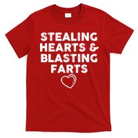 Funny ValentineS Day Stealing Hearts And Blasting Farts T-Shirt