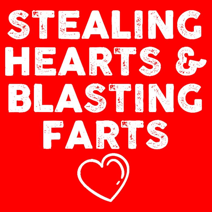 Funny ValentineS Day Stealing Hearts And Blasting Farts Flatbill Hat