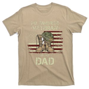 Father Veterans Day My Favorite Veteran Is My Dad For Gift T-Shirt