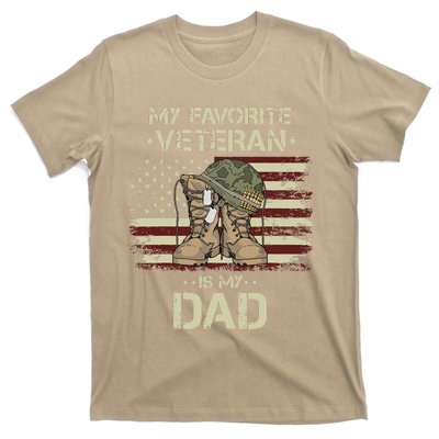 Father Veterans Day My Favorite Veteran Is My Dad For Gift T-Shirt