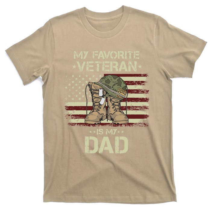 Father Veterans Day My Favorite Veteran Is My Dad For Gift T-Shirt