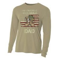 Father Veterans Day My Favorite Veteran Is My Dad For Gift Cooling Performance Long Sleeve Crew