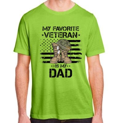 Father Veterans Day My Favorite Veteran Is My Dad For Adult ChromaSoft Performance T-Shirt