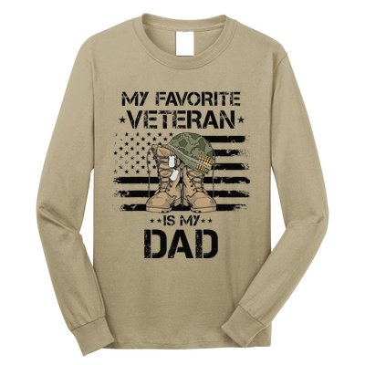 Father Veterans Day My Favorite Veteran Is My Dad For Long Sleeve Shirt