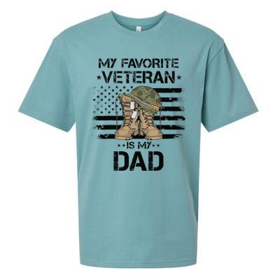 Father Veterans Day My Favorite Veteran Is My Dad For Sueded Cloud Jersey T-Shirt