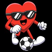 Funny Valentines Day Heart Playing Soccer Boy Girl Backpack