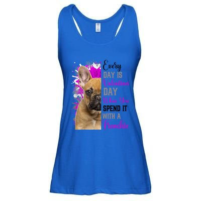 Frenchie Valentines Day Mom Dogs Cute Fun French Bulldog Gift Ladies Essential Flowy Tank